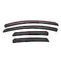 Ventvisor Window Visors: In-Channel Mount, Smoke, Front And Rear, 4 Pc