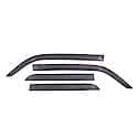 Low Profile Ventvisor Window Visors: Outside Mount, Smoke, Front And Rear, 4 Pc