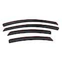 Ventvisor Window Visors: In-Channel Mount, Smoke, Front And Rear, 4 Pc