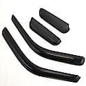 Tape-On Window Visors: Door Frame Mount, Smoke, Front And Rear, 4 Pc