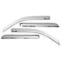 Ventvisor Window Visors: Outside Mount, Chrome, Front And Rear, 4 Pc