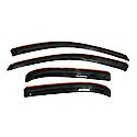 Ventvisor Window Visors: In-Channel Mount, Smoke, Front And Rear, 4 Pc