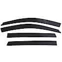 Low Profile Ventvisor Window Visors: In-Channel Mount, Smoke, Front And Rear, 4 Pc