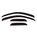 Ventvisor Window Visors: In-Channel Mount, Smoke, Front And Rear, 4 Pc