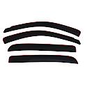 Ventvisor Window Visors: In-Channel Mount, Smoke, Front And Rear, 4 Pc