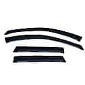 Ventvisor Window Visors: Outside Mount, Smoke, Front And Rear, 4 Pc