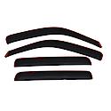 Ventvisor Window Visors: In-Channel Mount, Smoke, Front And Rear, 4 Pc