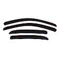 Ventvisor Window Visors: In-Channel Mount, Smoke, Front And Rear, 4 Pc