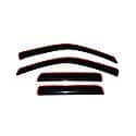 Ventvisor Window Visors: In-Channel Mount, Smoke, Front And Rear, 4 Pc