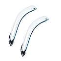 Ventvisor Window Visors: Outside Mount, Chrome, Front, 2 Pc