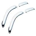 Ventvisor Window Visors: Outside Mount, Chrome, Front And Rear, 4 Pc