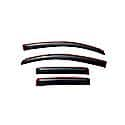 Ventvisor Window Visors: In-Channel Mount, Smoke, Front And Rear, 4 Pc