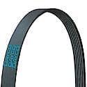 Stretch Serpentine Belt: 36.1 "Long, 4 Rib Count, Engineered For High Mileage