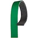 V-Ribbed (Heavy Duty) Serpentine Belt: 106.275" Long, 7 Rib Count, Exact Fit