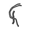 Curved Radiator Hoses: EPDM Rubber, Standard Duty, 16" Long, 1.72" Diameter