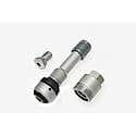 Silver Finish-Includes Valve, Plastic Cap, Core, Grommet, Shear Collar Hex Nut