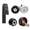 Serpentine Demanding Drive Kit; With Belt, Pulley, OAP and Tensioner