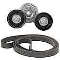 Serpentine Belt Tensioner Kit: Includes Belt, Tensioner, and any applicable Idler Pulleys