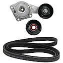 Serpentine Belt Tensioner Kit: Includes Belt, Tensioner, and any applicable Idler Pulleys