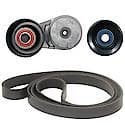 Serpentine Belt Tensioner Kit: Includes Belt, Tensioner, and any applicable Idler Pulleys