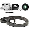 Serpentine Belt Tensioner Kit: Includes Belt, Tensioner, and any applicable Idler Pulleys