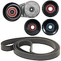 Serpentine Belt Tensioner Kit: Includes Belt, Tensioner, and any applicable Idler Pulleys