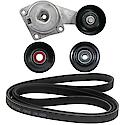 Serpentine Belt Tensioner Kit: Includes Belt, Tensioner, and any applicable Idler Pulleys