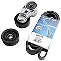 Serpentine Belt Kit With Belt, Pulley, Tensioner, 3-Piece Set