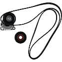 Serpentine Belt Kit With Belt, Pulley, Tensioner, 3-Piece Set
