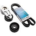 Serpentine Belt Kit With Belt, Pulley, Tensioner, 3-Piece Set