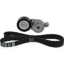 Serpentine Belt Kit With Belt, Tensioner, 2-Piece Set