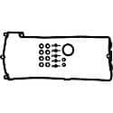 Valve Cover Gasket Set: Direct Fit, Includes Grommets, 17 Pieces