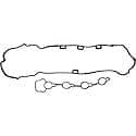 Molded Rubber Valve Cover Gasket Set: Direct Fit, 2 Pieces