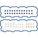 Molded Rubber Valve Cover Gasket Set: Direct Fit, Includes Grommets, 50 Pieces