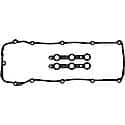 Molded Rubber Valve Cover Gasket Set: Direct Fit, 3 Pieces