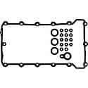 Molded Rubber Valve Cover Gasket Set: Direct Fit, Includes Grommets, 19 Pieces