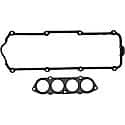 Molded Rubber & Plastic Valve Cover Gasket Set: Direct Fit, 2 Pieces