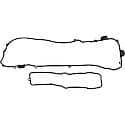 Molded Rubber Valve Cover Gasket Set: Direct Fit, 2 Pieces