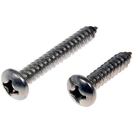 Self Tapping Screws - Stainless Steel - Pan Head - No.12 X 1 In., 1-1/2 In.