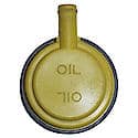 Oil Filler Cap, Yellow Plastic