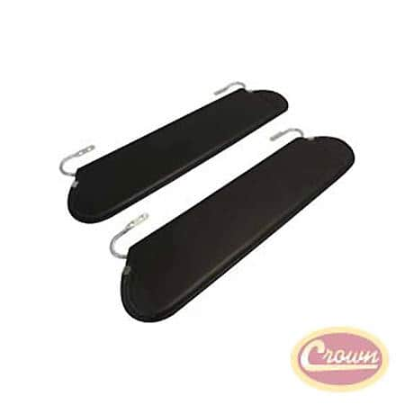 Sun Visor Set, Left and Right, Black