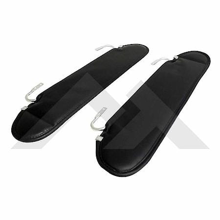 Sun Visor Set OE Replacement Type Black Vinyl Set Of 2