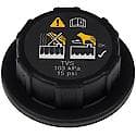 Engine Coolant Reservoir Cap: Twist, Plastic, 1 Pack