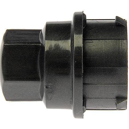 Wheel Lug Nut Cover: M24-2.0 Thread, 19 mm Hex, 38.57 mm Depth, Plastic, Metal Blk (Sold by each)