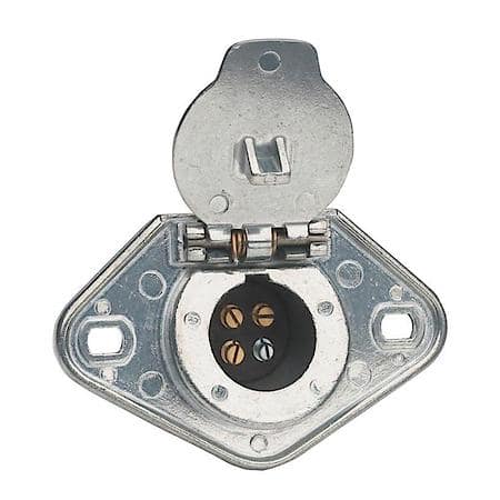 Socket - 4 Pin, Zinc Die-Cast