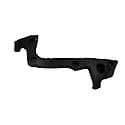 Rear Passenger Side Outer Bumper Cover Bracket, Plastic