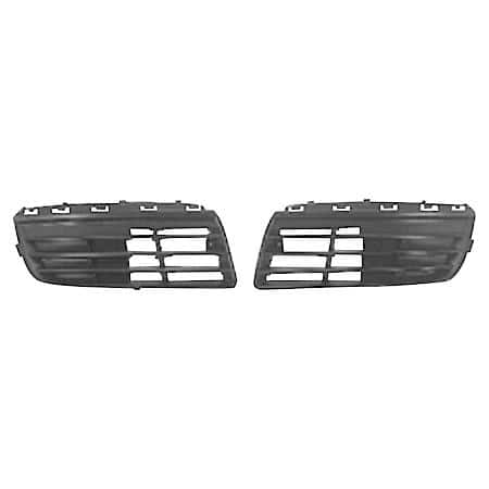 New Standard Replacement Front Passenger Side Bumper Cover Grille, Without Fog Light Holes