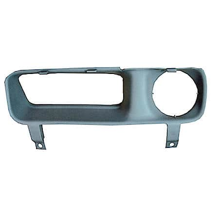 Driver Side Bumper Insert/Sight Shield, With Fog Lamps, Textured Gray