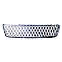 New CAPA Certified Premium Replacement Front Bumper Cover Grille, Chrome Frame With Black Mesh