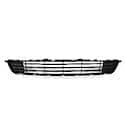 New CAPA Certified NSF Certified Premium Replacement Front Bumper Grille, Textured, Matte-Black